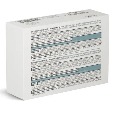 Магнію цитрат + Калій + B6 P-5-P OstroVit Pharma Magnesium Citrate + Potassium + B6 P-5-P, 60 капсул