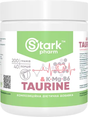 Таурин Stark Pharm Stark Taurine & KMgB6, 200 г