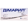 Дімарил таблетки по 4 мг №60 (10х6)