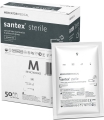 Перчатки смотровые Santex латексные с пудрой стерильные, размер M, пара