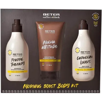 Набір для тіла Beter Morning boost body kit (гель для душу 300 мл + лосьйон для тіла 300 мл + гель-пілінг 180 мл)