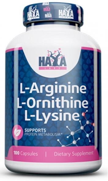 Аминокислоты Haya Labs L-Arginine + L-Ornithine + L-Lysine капсулы №100