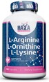 Аминокислоты Haya Labs L-Arginine + L-Ornithine + L-Lysine капсулы №100