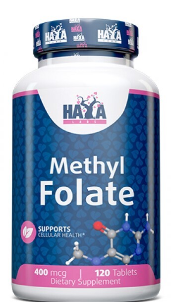 Метилфолат Haya Labs Methyl Folate таблетки по 400 мкг №120