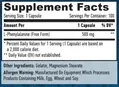 L-фенілаланін Haya Labs L-Phenylalanine капсули по 500 мг №100