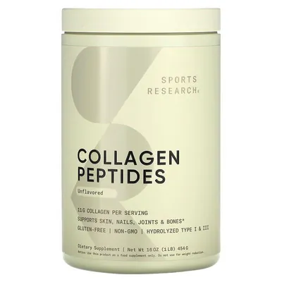 Колаген пептиди Sports Research Collagen Peptides без смаку, 454 г