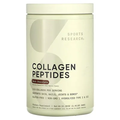 Колаген пептиди Sports Research Collagen Peptides зі смаком шоколаду, 640 г