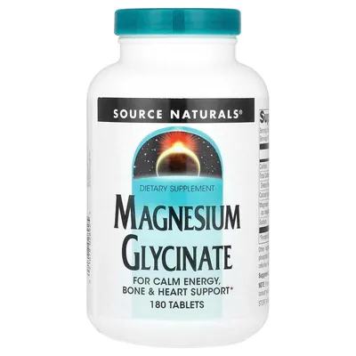 Магній Гліцинат Source Naturals Magnesium Glycinate, 180 таблеток