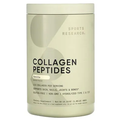 Колаген пептиди Sports Research Collagen Peptides зі смаком ванілі, 480 г