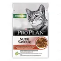 Вологий корм для кастрованих котів Purina Pro Plan Sterilised Nutrisavour з яловичиною, 85 г