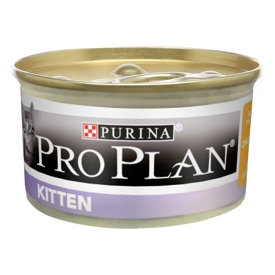 Корм влажный для котят Purina Pro Plan Junior паштет с курицей, 85 г