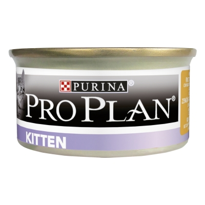 Корм влажный для котят Purina Pro Plan Junior паштет с курицей, 85 г