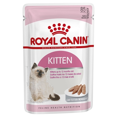 Корм влажный для котят от 4 до 12 месяцев Royal Canin Kitten Instinctive Loaf паштет, 85 г