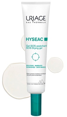 Гель для обличчя Uriage Hyseac SOS підсушувальний для локального застосування, 15 мл
