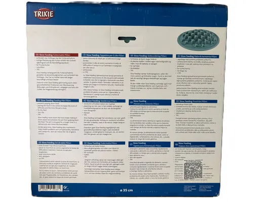 Килимок для котів Trixie 25038 для повільного годування термопласна гума, блакитний, 35 см