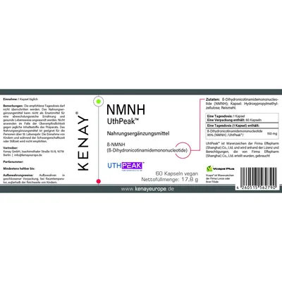 Дигідронікотинамід мононуклеотид Kenay NMNH капсули №60 у флак.