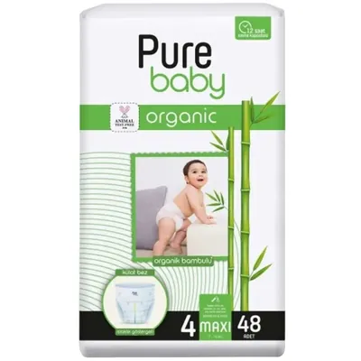Підгузки-трусики Pure Baby Jumbo Organic 4, 7-14 кг, 48 шт