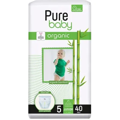Підгузки-трусики Pure Baby Jumbo Organic 5, 11-18 кг, 40 шт