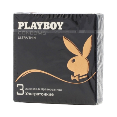 Презервативи Playboy Ultra Thin, 3 штуки