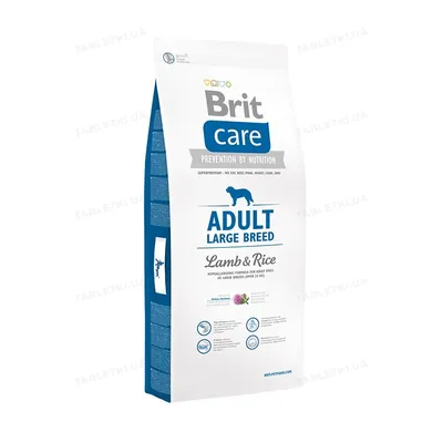 Корм сухий для дорослих собак великих порід Brit Care Adult Large Breed Lamb & Rice, 3 кг