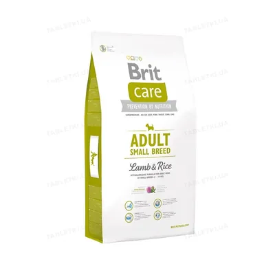 Корм сухий для дорослих собак дрібних порід Brit Care Adult Small Breed Lamb & Rice 7.5 кг