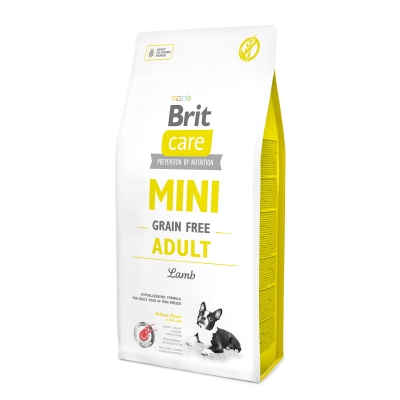 Корм сухой для взрослых собак миниатюрных пород Brit Care Mini Grain Free Adult, 0.4 кг