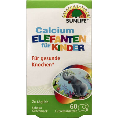 Витамины Sunlife Calcium Elefanten fur Kinder для детей пастилки №60