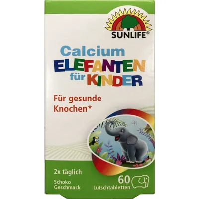 Вітаміни Sunlife Calcium Elefanten fur Kinder для дітей пастилки №60