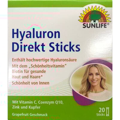 Витамины Sunlife Hyaluron Direkt Sticks порошок по 2 г №20 в стиках