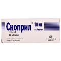 Скоприл таблетки по 10 мг №30 (10х3)