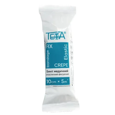 Бинт еластичний Teta Elastic Bandage Fix Crepe фіксуючий 5 м х 10 см