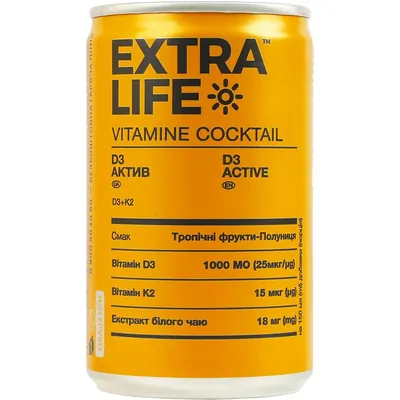 Напій Extra Life Д3 Актив, 150 мл