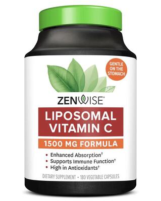 Витамин С липосомальный Zenwise Liposomal Vitamin C, 180 веганских капсул