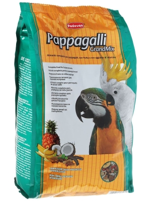 Корм повседневный для крупных попугаев Padovan GrandMix Pappagalli, 2 кг