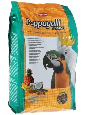 Корм щоденний для великих папуг Padovan GrandMix Pappagalli, 2 кг
