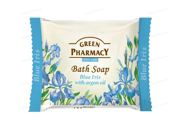 Мило тверде Green Pharmacy Блакитний ірис з олією аргани, 100 г