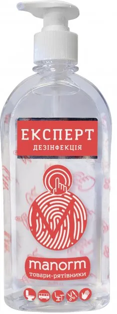 Манорм Експерт дезінфекція антисептик для шкіри, 500 мл (у червоному флаконі)
