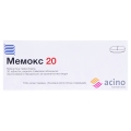 Мемокс 20 таблетки, в/плів. обол. по 20 мг №30 (10х3)