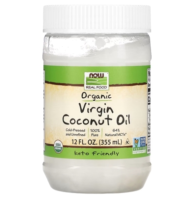 Кокосовое масло NOW Oil Virgin organic, 355 мл