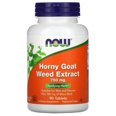 Екстракт Горянки NOW Goat Weed Extract  750 мг таблетки №90