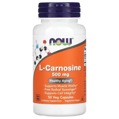 L-Карнозин NOW L-Carnosine 500 мг вег. капсули №50