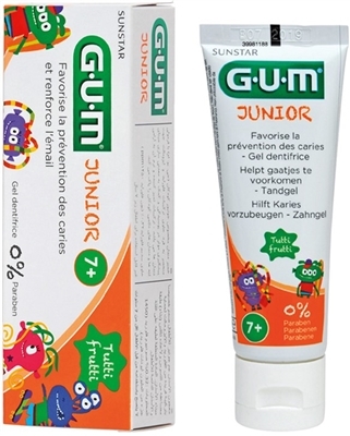 Зубная паста-гель GUM Junior Tutti Frutti, 50 мл