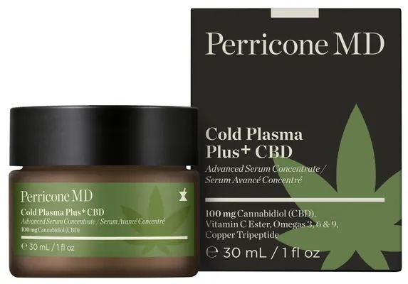 Крем-сироватка для обличчя Perricone MD Cold Plasma Plus+ CBD омолоджуюча з канабісом, 30 мл