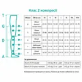 Колготи компресійні Pani Teresa Classic CCL РТ0401 клас компресії 2, закритий носок, короткі, колір чорний, розмір L