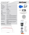Батарейки для слуховых аппаратов Rayovac EXTRA 675, 6 штук