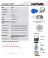 Батарейки для кохлеарных имплантов Rayovac Implant Pro+, 6 штук