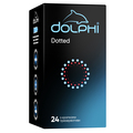 Презервативи Dolphi Dotted з крапками, 24 штуки