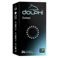 Презервативи Dolphi Dotted з крапками, 24 штуки
