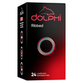 Презервативи Dolphi Ребристі, 24 штуки