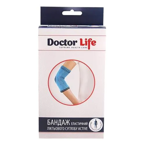 Бандаж на ліктьовий суглоб Doctor Life Active A3-026 еластичний, розмір L